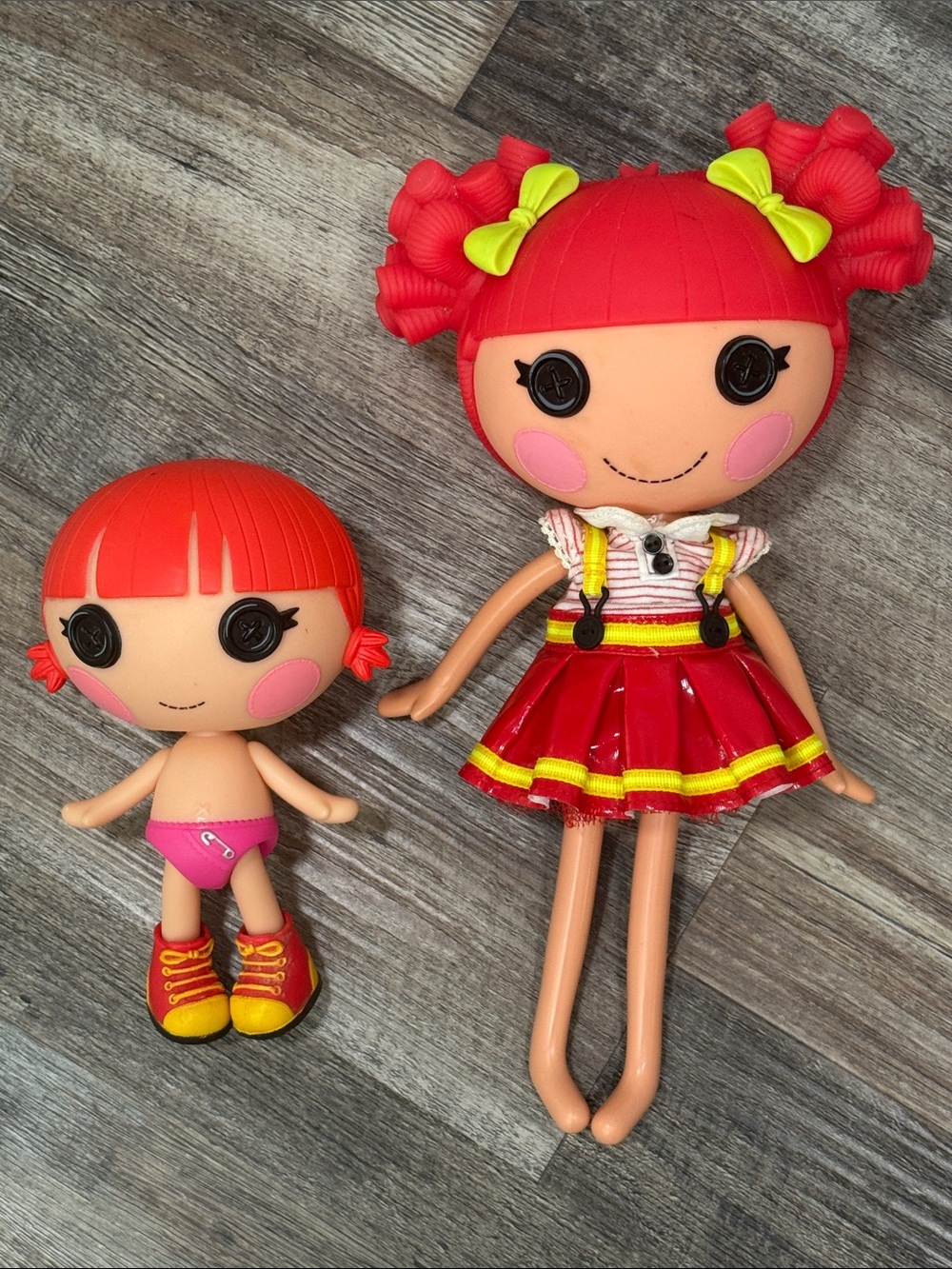 Lalaloopsy Ember Flicker Flame and Red Fiery Flame firefighter pair